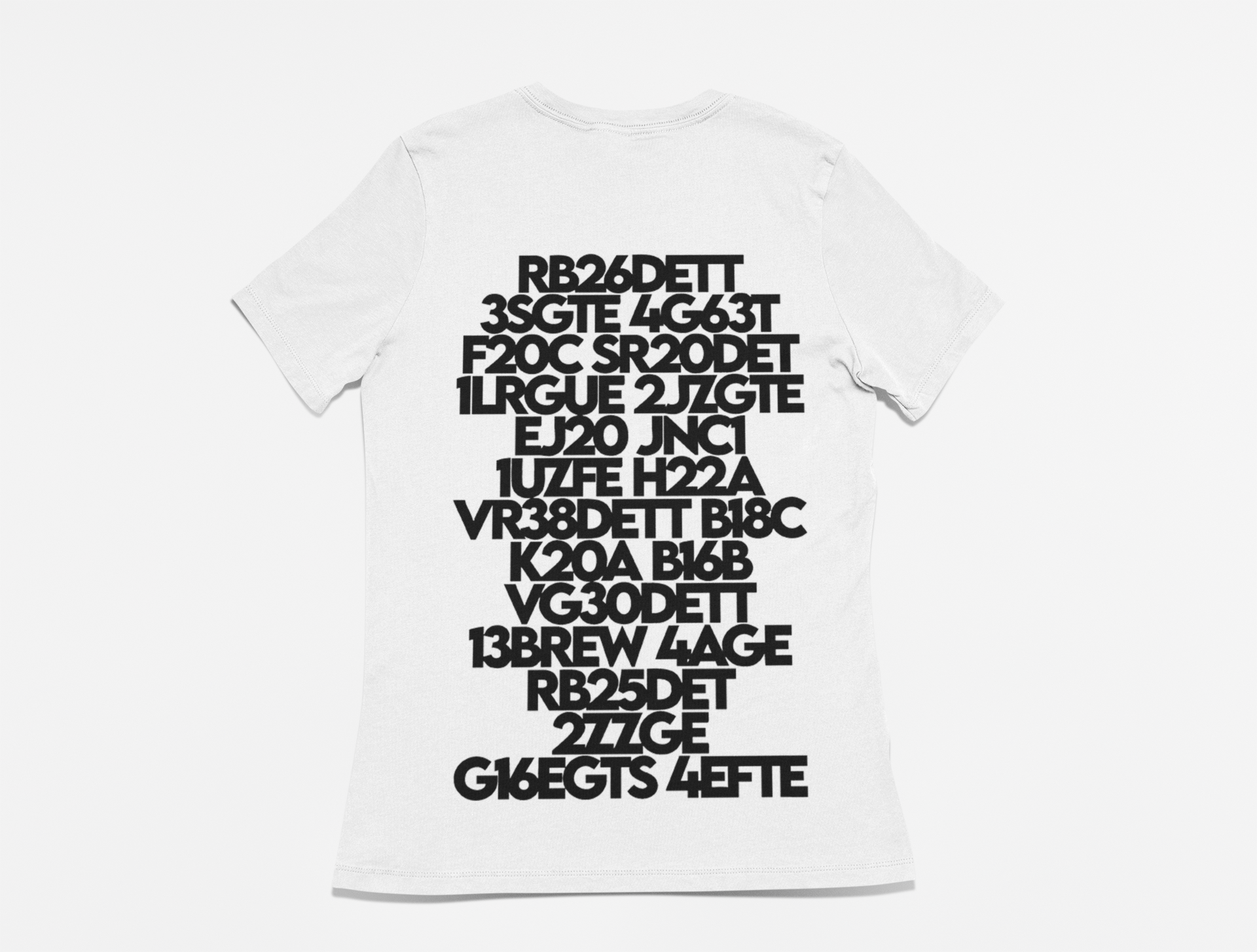 Engine Codes Ladies T-Shirt