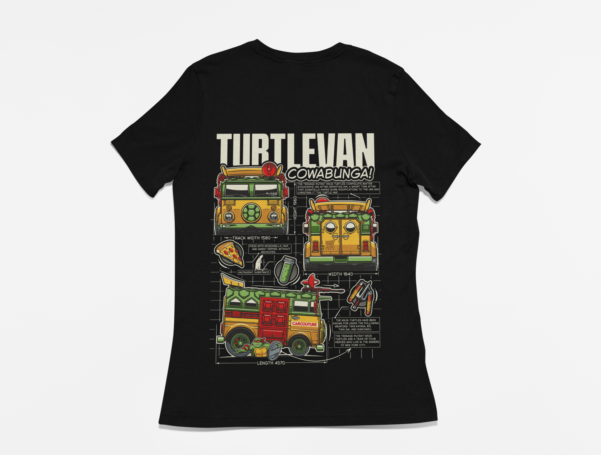 Turtle Van Ladies T-Shirt