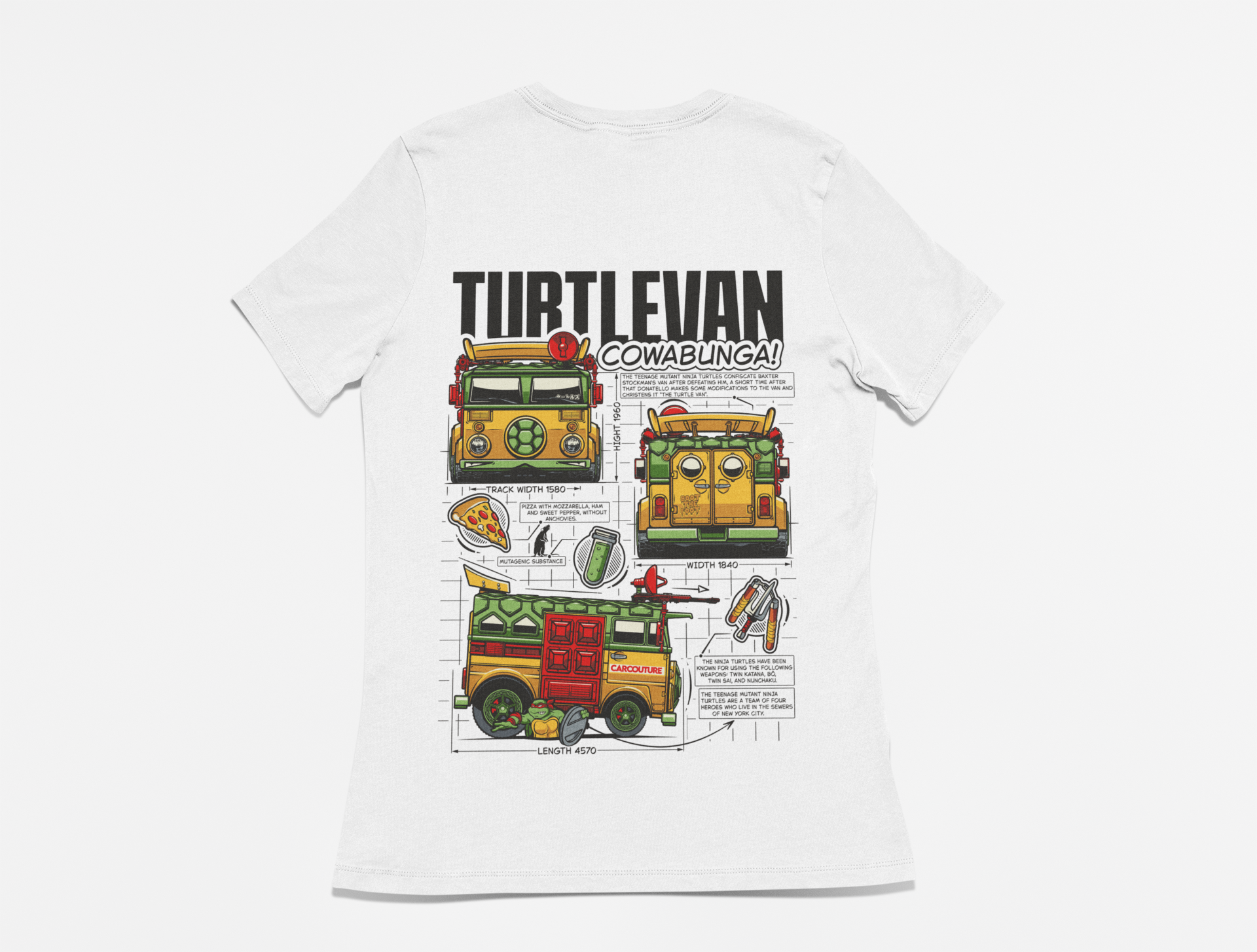 Turtle Van Ladies T-Shirt